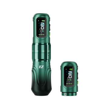 EZ P6 Wireless Tattoo Pen with Additional Battery - Green Gradient