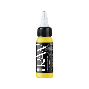 Raw Pigments Platinum - Lemon Drop Tattoo Ink - 30ml
