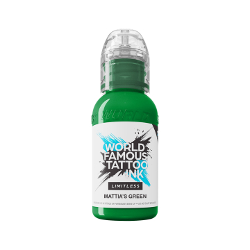 World Famous Limitless Tattoo Ink - Mattia's Green 30 ml World Famous Limitless Tattoo Ink - Mattia's Green 30 ml
