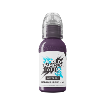 World Famous Limitless Tattoo Ink - Medium Purple 1 v2 30 ml World Famous Limitless Tattoo Ink - Medium Purple 1 v2 30 ml
