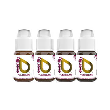 Perma Blend Luxe Evenflo PMU Ink - Blonde 2 Brunette Set 4x15ml Perma Blend Luxe Evenflo PMU Ink - Blonde 2 Brunette Set 4x15ml