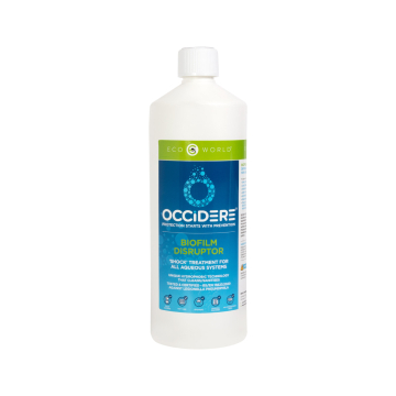 Eco World Occidere biofilm disruptor concentrate 1 litre bottle for aqueous system cleaning