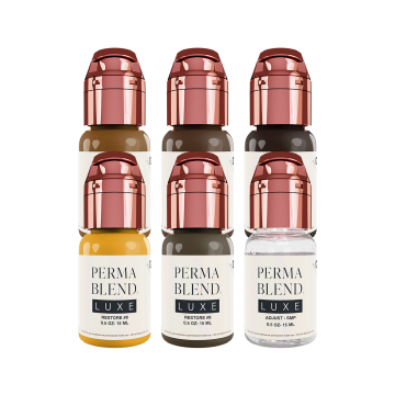 Perma Blend Luxe PMU Ink - Stevey G. Restore Set - 6x 15 ml Perma Blend Luxe PMU Ink - Stevey G. Restore Set - 6x 15 ml