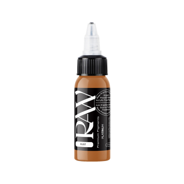 Raw Pigments Platinum - Rust Tattoo Ink - 30ml