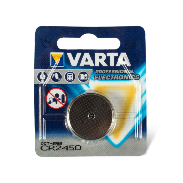 Round Cell Battery Varta 3V DL2450 Lithium Mangan for Critical CX Wireless Footswitch Round Cell Battery Varta 3V DL2450 Lithium Mangan for Critical CX Wireless Footswitch