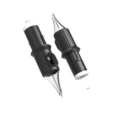 Box of 20 Ghost Black Needle Cartridges Stipple Shader - Long Taper