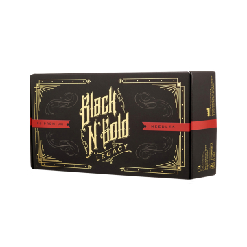 Box of 50 Black N Gold Legacy Premium Tattoo Needles - Magnum