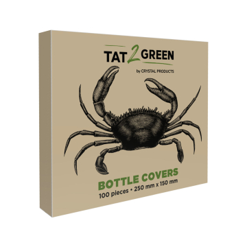 Box of 100 Tat2Green - Black Bottle Covers