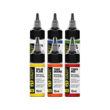 The Inked Army - Tattoo Color -  Sample Set 6 x 15ml