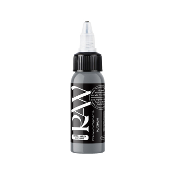 Raw Pigments Platinum - Metal Grey Medium Tattoo Ink - 30ml