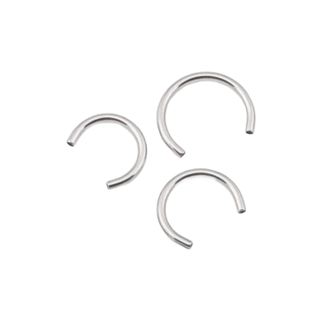 Tilum Titanium Circular Barbell Post with Internal Threading