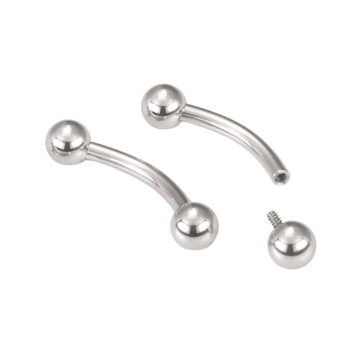 Tilum Internal Titanium Bent Barbell with Balls