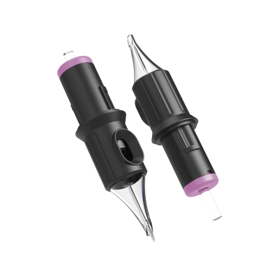 Box of 20 Ghost Black Needle Cartridges - Liner Bugpin Long Taper
