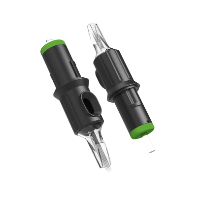 Box of 20 Ghost Black Needle Cartridges - Soft Edge Magnum Bugpin Medium Taper
