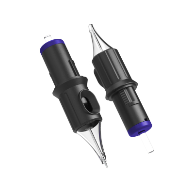 Box of 20 Ghost Black Needle Cartridges - Nano Liner Long Taper