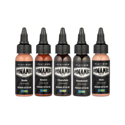 Platinum by Dynamic Tattoo Ink - Flesh Set 5x 30 ml