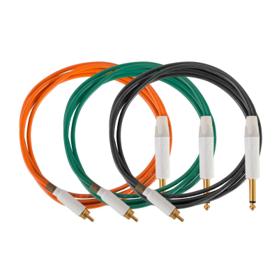 Evolution Cords 'Medusa Silicone Range' 2m Silicone Straight RCA Cord