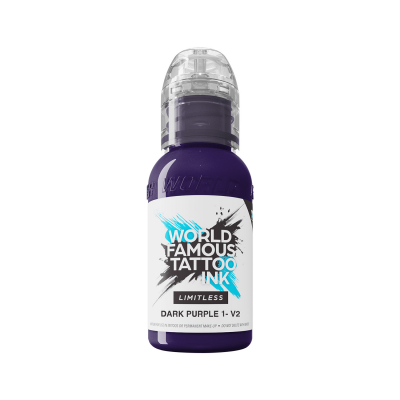 World Famous Limitless Tattoo Ink - Dark Purple 1 v2 30 ml