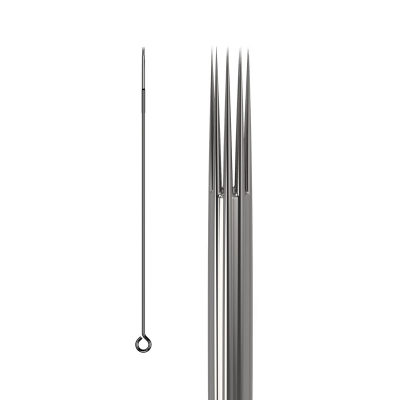 Box of 50 KWADRON Needles 0.30MM LONG TAPER - Round Shader