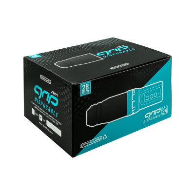 Box of 24 FK Irons Black Flux S Foam Disposable Grips (Slim)