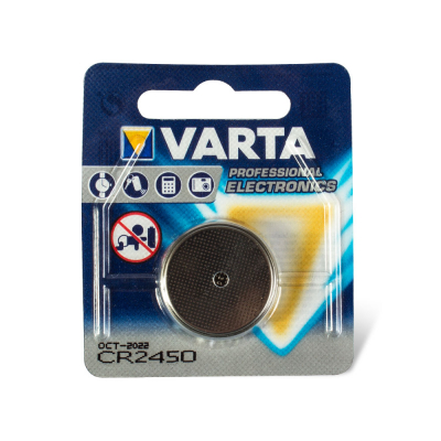 Round Cell Battery Varta 3V DL2450 Lithium Mangan for Critical CX Wireless Footswitch