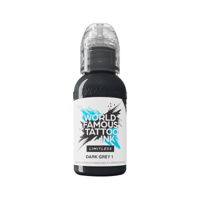 World Famous Limitless Tattoo Ink - Dark Grey 1 30ml