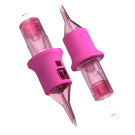 Box of 20 Ghost Pink Needle Cartridges - Round Liner Long Taper