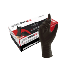 Image of Box of Unigloves Long Cuff Black Latex Gloves