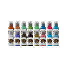 Image of Complete Set of 16 World Famous Ink Sixteen Colour Set #1 30ml (1oz)