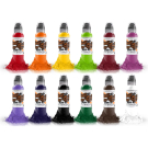 Image of Complete Set of 12 World Famous Ink Primary Colour Set #1 30ml (1oz)