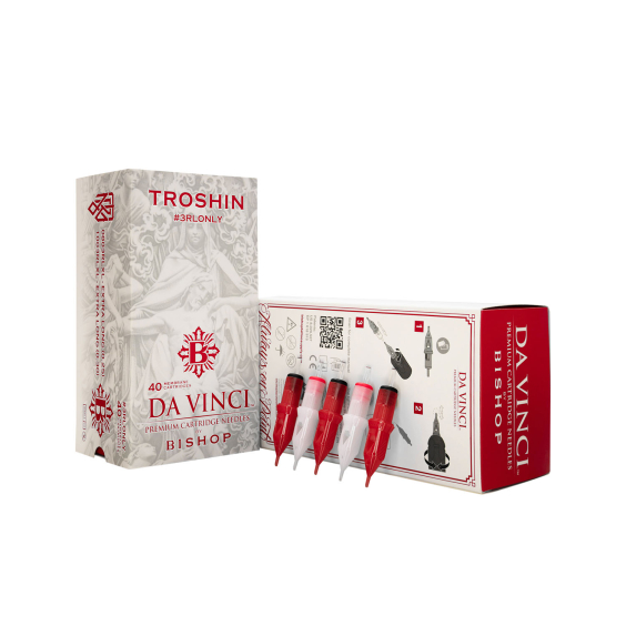 Box of 40 DaVinci V2 x Troshin #3RLONLY Cartridges