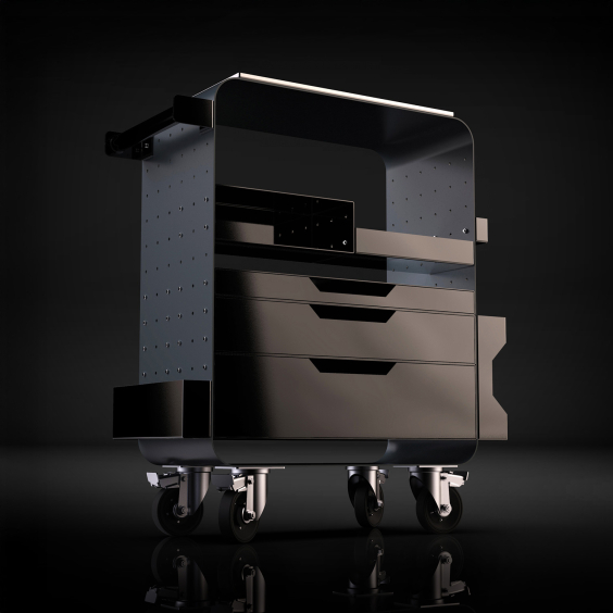 Impala Workstation by Kwadron - Grey