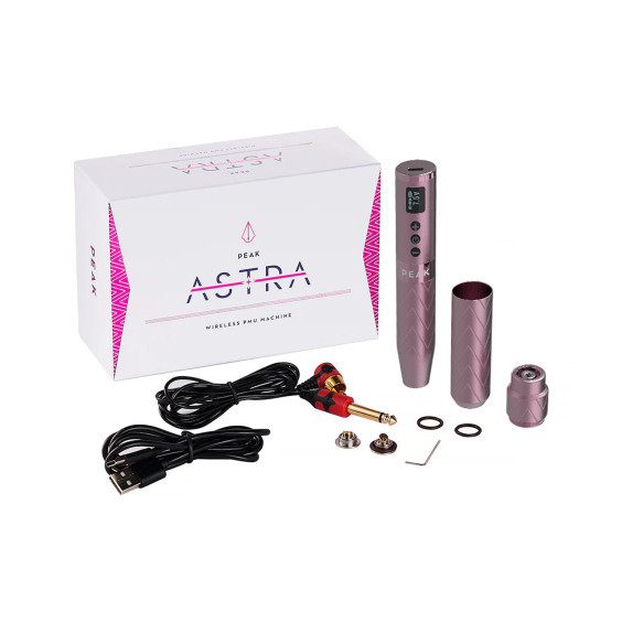 Peak Astra - Wireless Pen PMU Machine with 2 Batteries - Pink