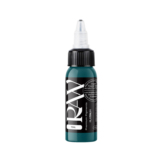 Raw Pigments Platinum - Teal Tattoo Ink - 30ml